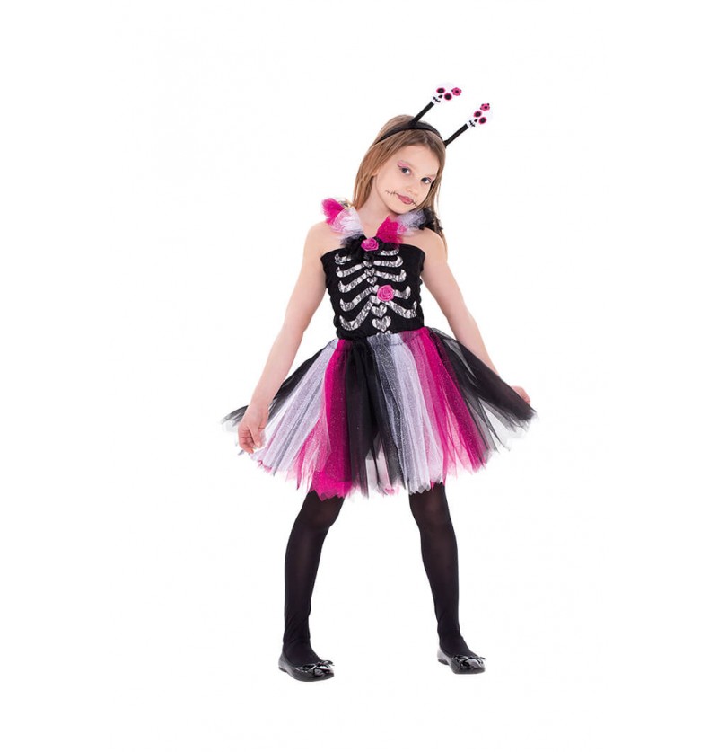 Costume Scheletrina 4-8 anni