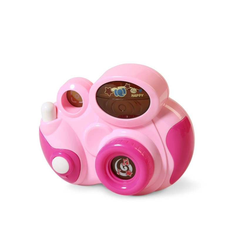 Fotocamera rosa giocattolo