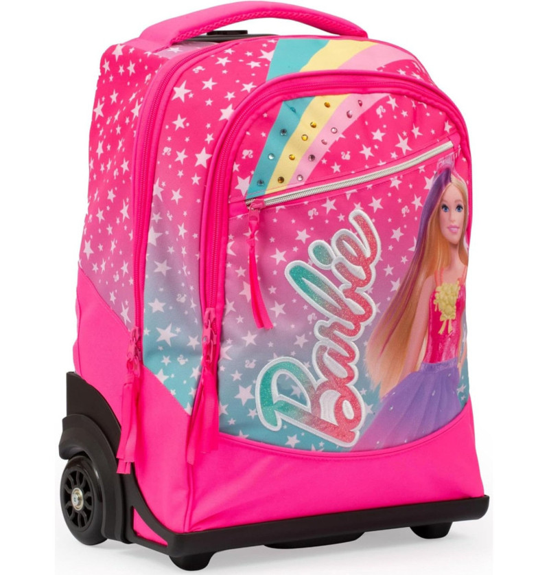 Zaino trolley 2 ruote Barbie