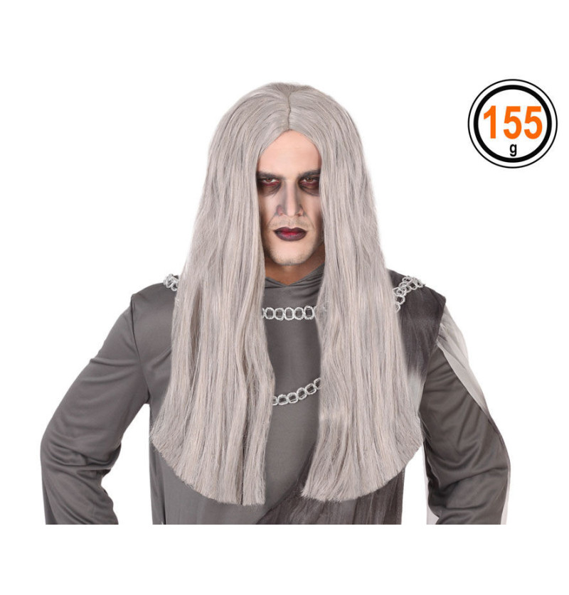 Parrucca Halloween 60cm grigio