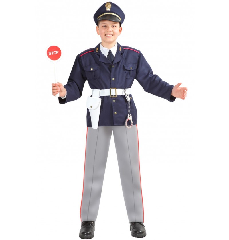 Costume di Carnevale ragazzo - Costume Police - Spedizione gratuita