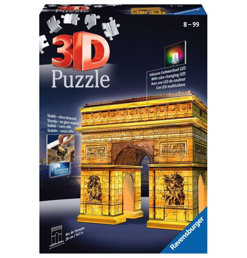 Arco di Trionfo 3d Night Edition - Puzzle 3d